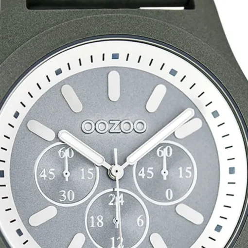 Oozoo Damen Armbanduhr Timepieces Analog Leder grau UOC6513A