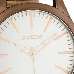Oozoo Damen Armbanduhr Timepieces Analog Leder rosa UOC7425A