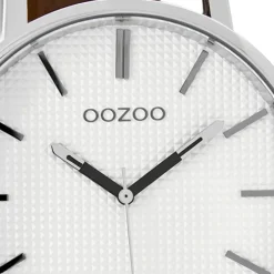 Oozoo Damen Armbanduhr Timepieces Analog Leder grau UOC9000A
