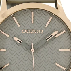 Oozoo Damen Armbanduhr Timepieces Analog Leder grau UOC9015A