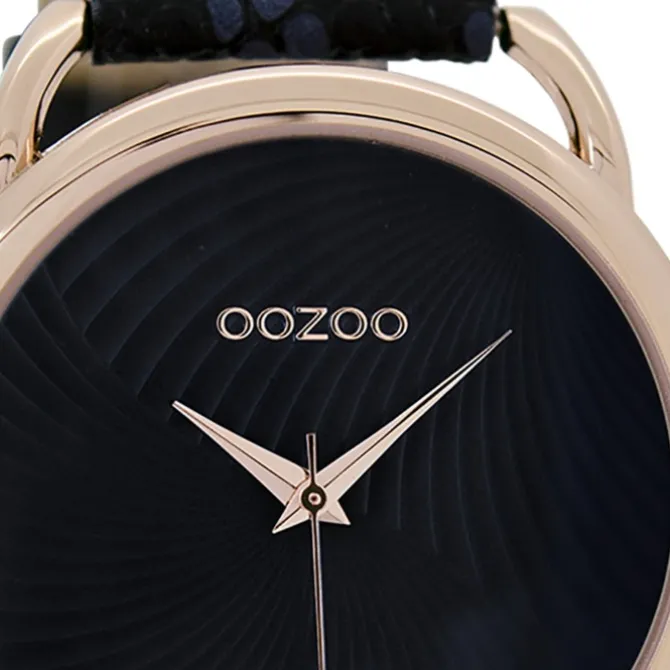 Oozoo Damen Armbanduhr Timepieces Analog Leder schwarz UOC9164A