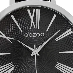 Oozoo Damen Armbanduhr Timepieces Analog Leder schwarz UOC9173A
