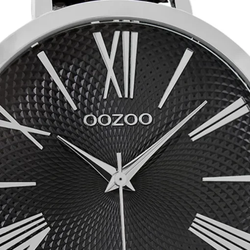Oozoo Damen Armbanduhr Timepieces Analog Leder schwarz UOC9173A