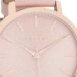 Oozoo Damen Armbanduhr Timepieces Analog Leder rosa UOC9196A