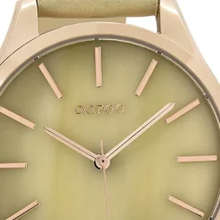 Oozoo Damen Armbanduhr Timepieces Analog Leder gelb UOC9500A
