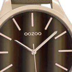 Oozoo Damen Armbanduhr Timepieces Analog Leder beige UOC9501A