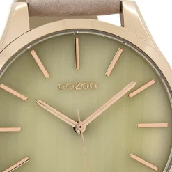 Oozoo Damen Armbanduhr Timepieces Analog Leder beige UOC9502A