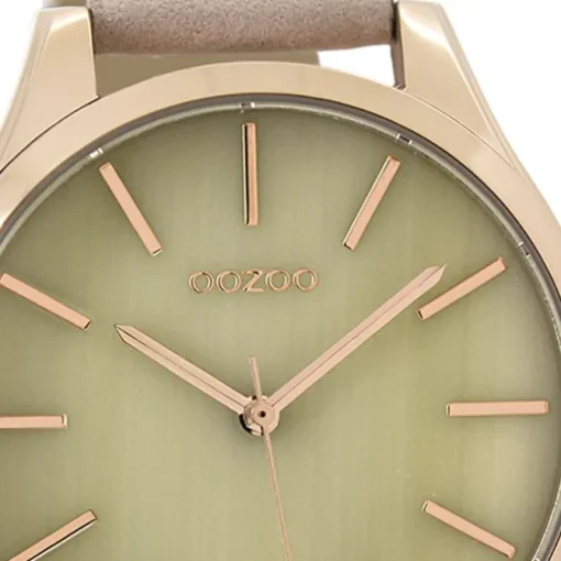 Oozoo Damen Armbanduhr Timepieces Analog Leder beige UOC9502A