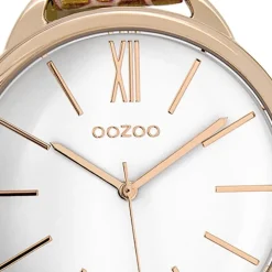 Oozoo Damen Armbanduhr Timepieces Analog Leder gold UOC9510A