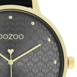 Oozoo Damen Armbanduhr Timepieces C11039 Analog Leder schwarz UOC11039