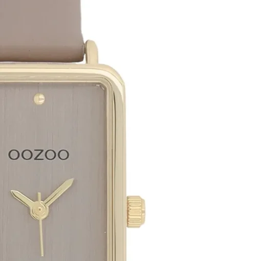 Oozoo Damen Armbanduhr Timepieces Analog Lederband taupe braun UOC11531