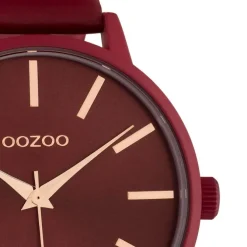 Oozoo Damen Armbanduhr Timepieces C10618 Analog Leder rot UOC10618