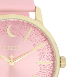 Oozoo Damen Armbanduhr Timepieces C11042 Analog Leder pink UOC11042