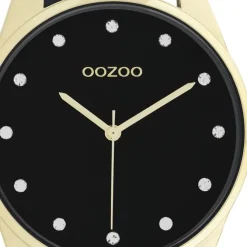 Oozoo Damen Armbanduhr Timepieces C11049 Analog Leder schwarz UOC11049