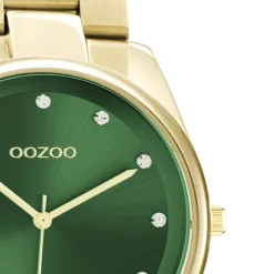 Oozoo Damen Armbanduhr Timepieces C10966 Analog Edelstahl gold UOC10966