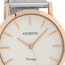 Oozoo Damen Armbanduhr Timepieces Analog Metall silber UOC9991A