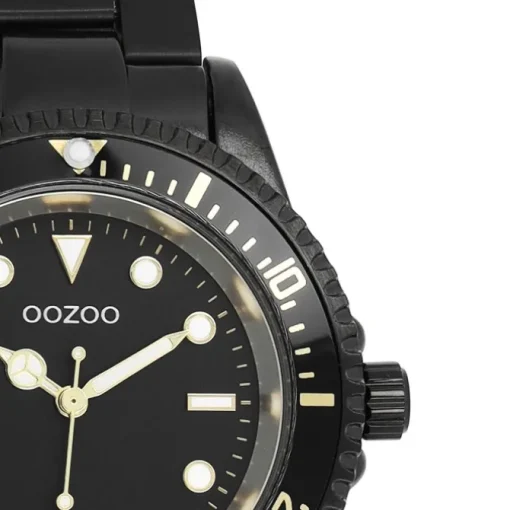 Oozoo Damen Armbanduhr Timepieces Analog Edelstahl schwarz UOC11149
