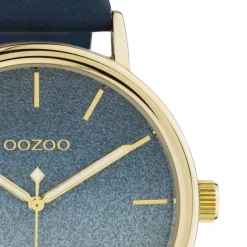 Oozoo Damen Armbanduhr Timepieces C10938 Analog Leder dunkelblau UOC10938