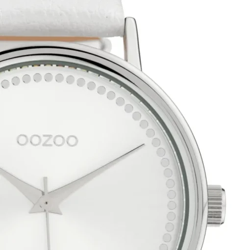 Oozoo Damen Armbanduhr Timepieces Analog Leder weiß UOC10149
