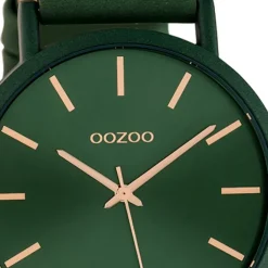 Oozoo Damen Armbanduhr Timepieces Analog Leder grün UOC10453