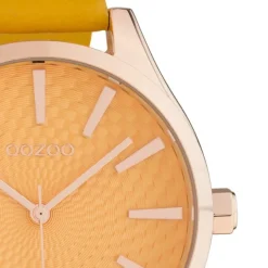 Oozoo Damen Armbanduhr Timepieces Analog Leder gelb UOC10466