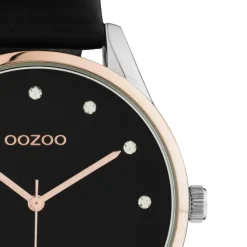 Oozoo Damen Armbanduhr Timepieces C10954 Analog Leder schwarz UOC10954