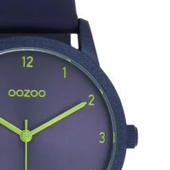 Oozoo Damen Armbanduhr Timepieces Analog Leder blau UOC11174