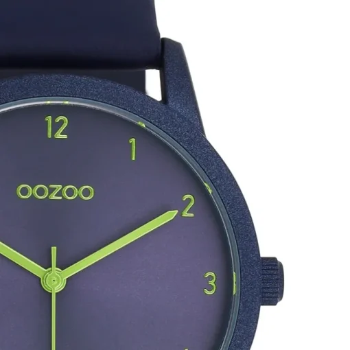 Oozoo Damen Armbanduhr Timepieces Analog Leder blau UOC11174