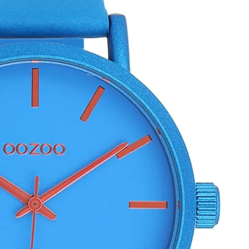 Oozoo Damen Armbanduhr Timepieces Analog Leder blau UOC11175