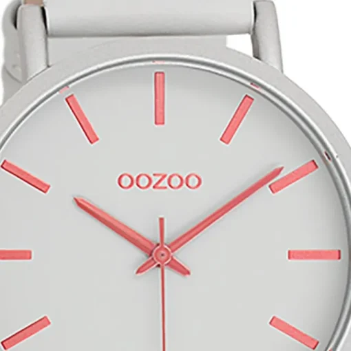 Oozoo Damen Armbanduhr Timepieces Analog Leder grau UOC11180
