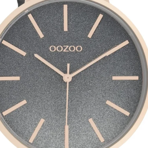 Oozoo Damen Armbanduhr Timepieces C11033 Analog Leder grau UOC11033