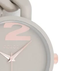 Oozoo Damen Armbanduhr Timepieces Analog Kunststoff taupe hellbraun UOC11265