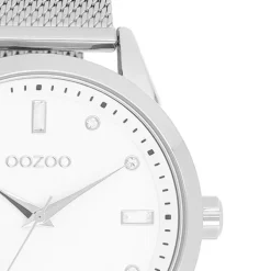Oozoo Damen Armbanduhr Timepieces Analog Metall silber UOC11280