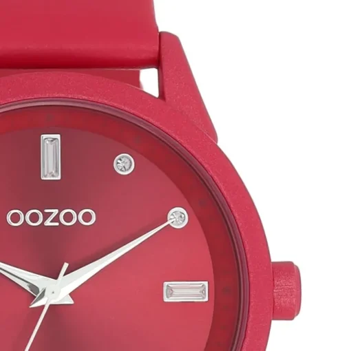 Oozoo Damen Armbanduhr Timepieces Analog Leder pink UOC11286