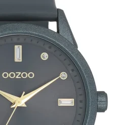 Oozoo Damen Armbanduhr Timepieces Analog Leder grau UOC11289
