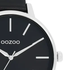 Oozoo Damen Armbanduhr Timepieces Analog Leder schwarz UOC11293