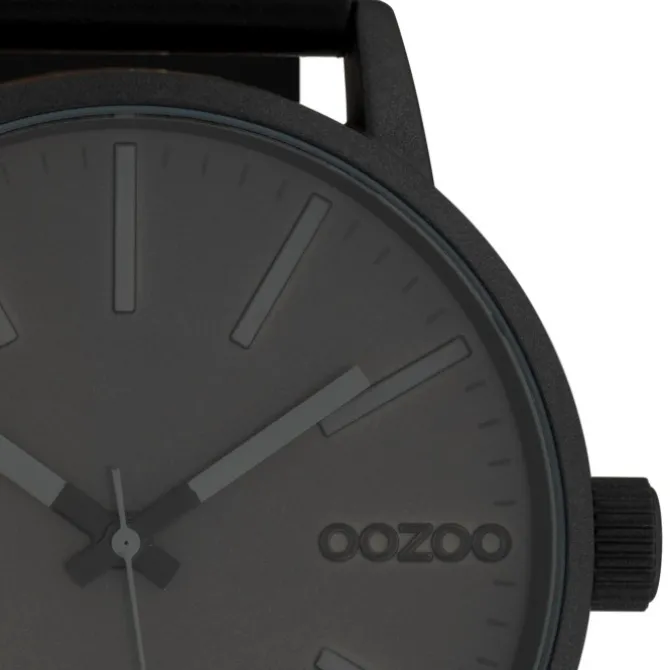Oozoo Damen Armbanduhr Timepieces Analog Leder schwarz UOC10014