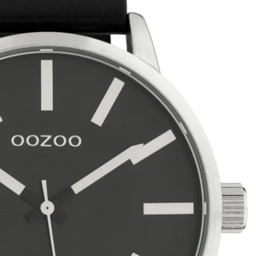 Oozoo Damen Armbanduhr Timepieces Analog Leder schwarz UOC10034