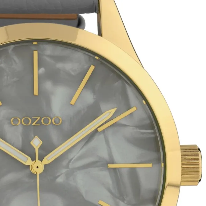 Oozoo Damen Armbanduhr Timepieces Analog Textil grau UOC10071