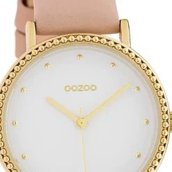 Oozoo Damen Armbanduhr Timepieces Analog Leder rosa UOC10421