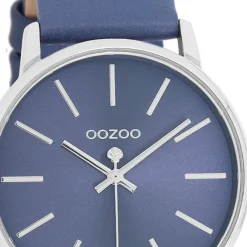 Oozoo Damen Armbanduhr Timepieces Analog Leder dunkelblau UOC11064
