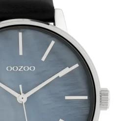 Oozoo Damen Armbanduhr Timepieces Analog Leder schwarz UOC10119