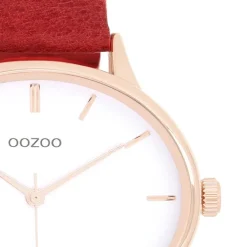 Oozoo Damen Armbanduhr Timepieces C11053 Analog Leder rot UOC11053