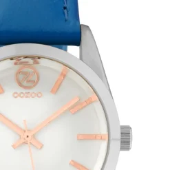 Oozoo Damen Armbanduhr Timepieces Analog Leder blau UOC10191