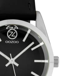 Oozoo Damen Armbanduhr Timepieces Analog Leder schwarz UOC10193