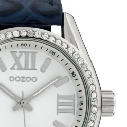 Oozoo Damen Armbanduhr Timepieces Analog Leder dunkelblau UOC10223