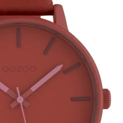 Oozoo Damen Armbanduhr Timepieces Analog Leder rot UOC10381