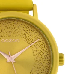 Oozoo Damen Armbanduhr Timepieces Analog Leder gelb UOC10577