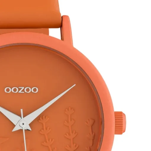 Oozoo Damen Armbanduhr Timepieces Analog Leder orange UOC10605