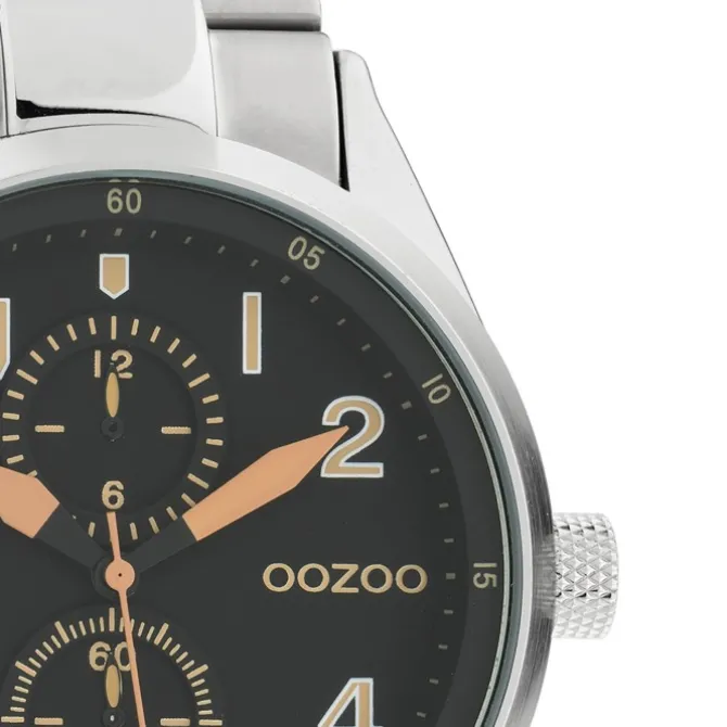 Oozoo Damen Armbanduhr Timepieces Analog Metall silber UOC10634